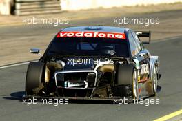 17.07.2005 Nürnberg, Germany,  Allan McNish (GBR), Audi Sport Team Abt, Audi A4 DTM, with a damaged front with which he drove until the first pitstop - DTM 2005 at Norisring (Deutsche Tourenwagen Masters)