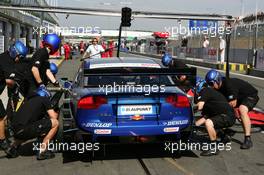 24.06.2005 Oschersleben, Germany,  Pitstop of Mattias Ekström (SWE), Audi Sport Team Abt Sportsline, Audi A4 DTM - DTM 2005 at Motopark Oschersleben (Deutsche Tourenwagen Masters)