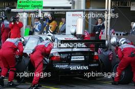 28.08.2005 Zandvoort, The Netherlands,  Pitstop practice of Rinaldo Capello (ITA), Audi Sport Team Joest, Audi A4 DTM - DTM 2005 at Circuit Park Zandvoort (Deutsche Tourenwagen Masters)