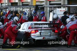 28.08.2005 Zandvoort, The Netherlands,  Pitstop practice of Tom Kristensen (DNK), Audi Sport Team Abt, Audi A4 DTM - DTM 2005 at Circuit Park Zandvoort (Deutsche Tourenwagen Masters)