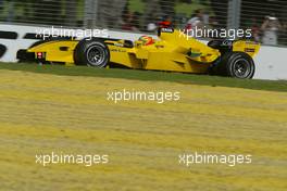 04.03.2005 Melbourne, Australia, Tiago Monteiro, PRT, Jordan, EJ15 - Friday, March, Formula 1 World Championship, Rd 1, Australian Grand Prix, Practice