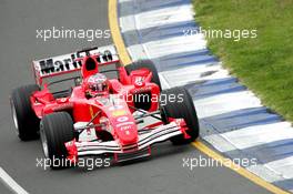 04.03.2005 Melbourne, Australia, Rubens Barrichello, BRA, Scuderia Ferrari Marlboro, F2004M - Friday, March, Formula 1 World Championship, Rd 1, Australian Grand Prix, Practice