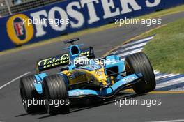04.03.2005 Melbourne, Australia, Giancarlo Fisichella, ITA, Mild Seven Renault F1 Team, R25 - Friday, March, Formula 1 World Championship, Rd 1, Australian Grand Prix, Practice