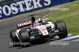 04.03.2005 Melbourne, Australia, Takuma Sato, JPN, Lucky Strike BAR Honda 007 - Friday, March, Formula 1 World Championship, Rd 1, Australian Grand Prix, Practice