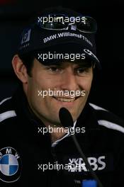 03.03.2005 Melbourne, Australia, Mark Webber, AUS, BMW WilliamsF1 Team - Thursday, March, Formula 1 World Championship, Rd 1, Australian Grand Prix, Press conference