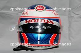 03.03.2005 Melbourne, Australia, Jenson Button, GBR, BAR Honda, helmet - Thursday, March, Formula 1 World Championship, Rd 1, Australian Grand Prix