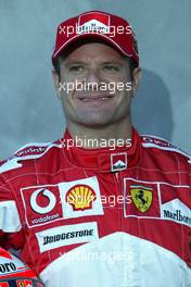 03.03.2005 Melbourne, Australia, Rubens Barrichello, BRA, Ferrari -  Portrait Shooting - Thursday, March, Formula 1 World Championship, Rd 1, Australian Grand Prix