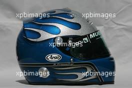 03.03.2005 Melbourne, Australia, Patrick Friesacher, AUT, Minardi Cosworth, helmet - Thursday, March, Formula 1 World Championship, Rd 1, Australian Grand Prix