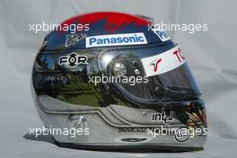 03.03.2005 Melbourne, Australia, Helmet of Jarno Trulli, ITA, Toyota, Panasonic Toyota Racing - Thursday, March, Formula 1 World Championship, Rd 1, Australian Grand Prix