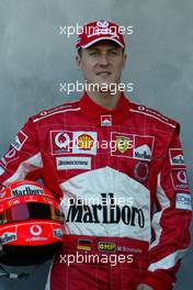 03.03.2005 Melbourne, Australia, Michael Schumacher, GER, Ferrari -  Portrait Shooting - Thursday, March, Formula 1 World Championship, Rd 1, Australian Grand Prix