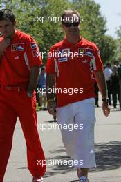 03.03.2005 Melbourne, Australia, Rubens Barrichello, BRA, Ferrari - Thursday, March, Formula 1 World Championship, Rd 1, Australian Grand Prix