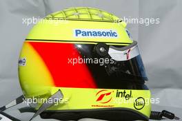 03.03.2005 Melbourne, Australia, Helmet of Ralf Schumacher, GER, Panasonic Toyota Racing - Thursday, March, Formula 1 World Championship, Rd 1, Australian Grand Prix