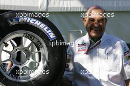 03.03.2005 Melbourne, Australia, Peter Sauber, SUI, Sauber, Teamchief, Team Principal with a Michelin tyre - Thursday, March, Formula 1 World Championship, Rd 1, Australian Grand Prix
