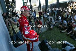 03.03.2005 Melbourne, Australia, Portrait Shooting - Michael Schumacher, GER, Ferrari - Thursday, March, Formula 1 World Championship, Rd 1, Australian Grand Prix