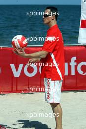 03.03.2005 Melbourne, Australia, Vodafone Event (Beach Volleyball) at the St. Kilda Beach - Michael Schumacher, GER, Ferrari - Thursday, March, Formula 1 World Championship, Rd 1, Australian Grand Prix