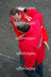 18.01.2005 Barcelona, Spain, Michael Schumacher, GER, Ferrari with Bridgestone - Tuesday, January, Formula 1 Testing, Circuit de Catalunya (ESP)