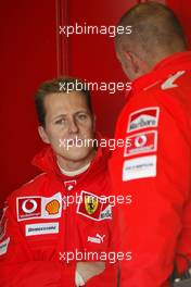 18.01.2005 Barcelona, Spain, Michael Schumacher, GER, Ferrari - Tuesday, January, Formula 1 Testing, Circuit de Catalunya (ESP)