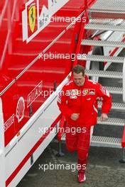 18.01.2005 Barcelona, Spain, Michael Schumacher, GER, Ferrari - Tuesday, January, Formula 1 Testing, Circuit de Catalunya (ESP)