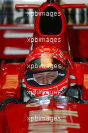 18.01.2005 Barcelona, Spain, Michael Schumacher, GER, Ferrari - Tuesday, January, Formula 1 Testing, Circuit de Catalunya (ESP)