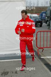 18.01.2005 Barcelona, Spain, Michael Schumacher, GER, Ferrari - Tuesday, January, Formula 1 Testing, Circuit de Catalunya (ESP)