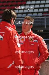 15.02.2005 Barcelona, Spain, Michael Schumacher, GER, Ferrari - Tuesday, February, Formula 1 Testing, Circuit de Catalunya (ESP)