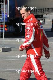 16.02.2005 Barcelona, Spain, Michael Schumacher, GER, Ferrari - Wednesday, February, Formula 1 Testing, Circuit de Catalunya (ESP)