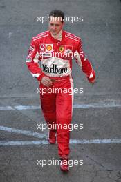 16.02.2005 Barcelona, Spain, Michael Schumacher, GER, Ferrari - Wednesday, February, Formula 1 Testing, Circuit de Catalunya (ESP)