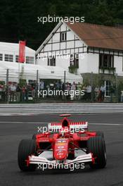 09.09.2005 Spa Francorchamps, Belgium,  Michael Schumacher, GER, Scuderia Ferrari Marlboro, F2005, Action, Track - September, Formula 1 World Championship, Rd 16, Belgian Grand Prix, Friday Practice