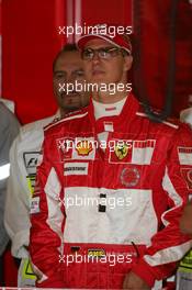 09.09.2005 Spa Francorchamps, Belgium,  Michael Schumacher, GER, Ferrari - September, Formula 1 World Championship, Rd 16, Belgian Grand Prix, Friday Practice