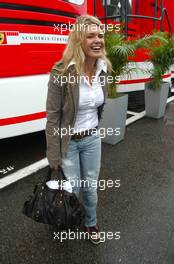 11.09.2005 Spa Francorchamps, Belgium,  Corina Schumacher, GER, Corinna, wife of Michael Schumacher - September, Formula 1 World Championship, Rd 16, Belgian Grand Prix, Sunday