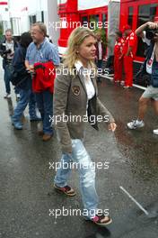 11.09.2005 Spa Francorchamps, Belgium,  Corina Schumacher, GER, Corinna, wife of Michael Schumacher - September, Formula 1 World Championship, Rd 16, Belgian Grand Prix, Sunday