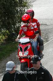 08.09.2005 Spa Francorchamps, Belgium,  Michael Schumacher, GER, Ferrari - September, Formula 1 World Championship, Rd 16, Belgian Grand Prix, Thursday