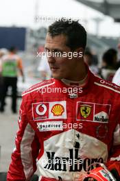 25.09.2005 Sao Paulo, Brazil,  Michael Schumacher, GER, Ferrari - September, Formula 1 World Championship, Rd 17, Brazilian Grand Prix, Sunday Podium