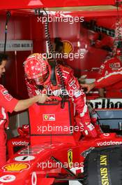 24.09.2005 Sao Paulo, Brazil,  Michael Schumacher, GER, Ferrari - September, Formula 1 World Championship, Rd 17, Brazilian Grand Prix, Saturday Practice