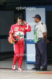 24.09.2005 Sao Paulo, Brazil,  Michael Schumacher, GER, Ferrari - September, Formula 1 World Championship, Rd 17, Brazilian Grand Prix, Saturday Qualifying