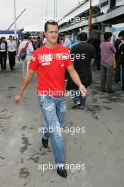 25.09.2005 Sao Paulo, Brazil,  Michael Schumacher, GER, Ferrari - September, Formula 1 World Championship, Rd 17, Brazilian Grand Prix, Sunday