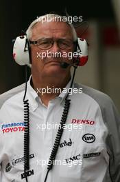 14.10.2005 Shanghai, China,  Ove Andersson, SWE, Toyota - October, Formula 1 World Championship, Rd 19, Chinese Grand Prix, Friday Practice