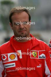 14.10.2005 Shanghai, China,  Rubens Barrichello, BRA, Ferrari - October, Formula 1 World Championship, Rd 19, Chinese Grand Prix, Friday