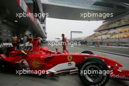 14.10.2005 Shanghai, China,  Michael Schumacher, GER, Scuderia Ferrari Marlboro, F2005, Action, Track - October, Formula 1 World Championship, Rd 19, Chinese Grand Prix, Friday Practice