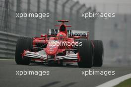 14.10.2005 Shanghai, China,  Michael Schumacher, GER, Scuderia Ferrari Marlboro, F2005, Action, Track - October, Formula 1 World Championship, Rd 19, Chinese Grand Prix, Friday Practice