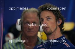 14.10.2005 Shanghai, China,  Jenson Button, GBR, BAR Honda with his father John - October, Formula 1 World Championship, Rd 19, Chinese Grand Prix, Friday Practice
