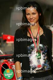 15.10.2005 Shanghai, China,  A girl with a Ferrari - October, Formula 1 World Championship, Rd 19, Chinese Grand Prix, Saturday
