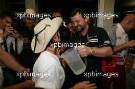 15.10.2005 Shanghai, China,  Minardi end of F1 party including Wet T-Shirt competition  - October, Formula 1 World Championship, Rd 19, Chinese Grand Prix, Saturday