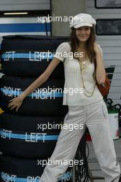 13.10.2005 Shanghai, China,  A girl in the pits - October, Formula 1 World Championship, Rd 19, Chinese Grand Prix, Thursday