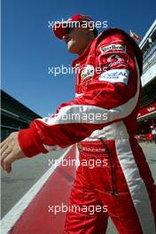 06.05.2005 Barcelona, Spain, Michael Schumacher, GER, Ferrari - May, Formula 1 World Championship, Rd 5, Spanish Grand Prix, ESP, Practice