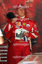 08.05.2005 Barcelona, Spain, Michael Schumacher, GER, Ferrari - May, Formula 1 World Championship, Rd 5, Spanish Grand Prix, ESP, Qualifying