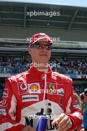 08.05.2005 Barcelona, Spain, Michael Schumacher, GER, Ferrari - May, Formula 1 World Championship, Rd 5, Spanish Grand Prix, ESP, Grid