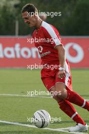 05.05.2005 Barcelona, Spain, Football at Campo de Deportes Municipal de Montmelo - with Michael Schumacher, GER, Ferrari - May, Formula 1 World Championship, Rd 5, Spanish Grand Prix, ESP