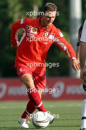 05.05.2005 Barcelona, Spain, Football at Campo de Deportes Municipal de Montmelo - with Michael Schumacher, GER, Ferrari - May, Formula 1 World Championship, Rd 5, Spanish Grand Prix, ESP