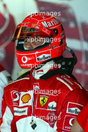 27.05.2005 Nuerburg, Germany,  Michael Schumacher, GER, Scuderia Ferrari Marlboro, F2005, Pitlane, Box, Garage - May, Formula 1 World Championship, Rd 7, European Grand Prix, Nürburgring, GER